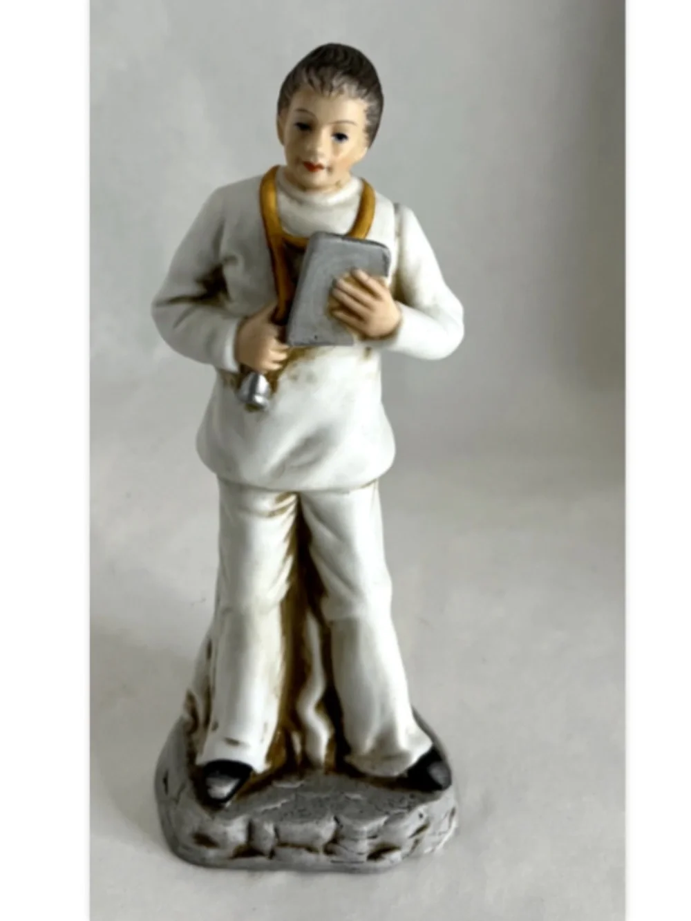 Vintage RARE AYERST Promotional Figurine Medical Physician Holding Chart